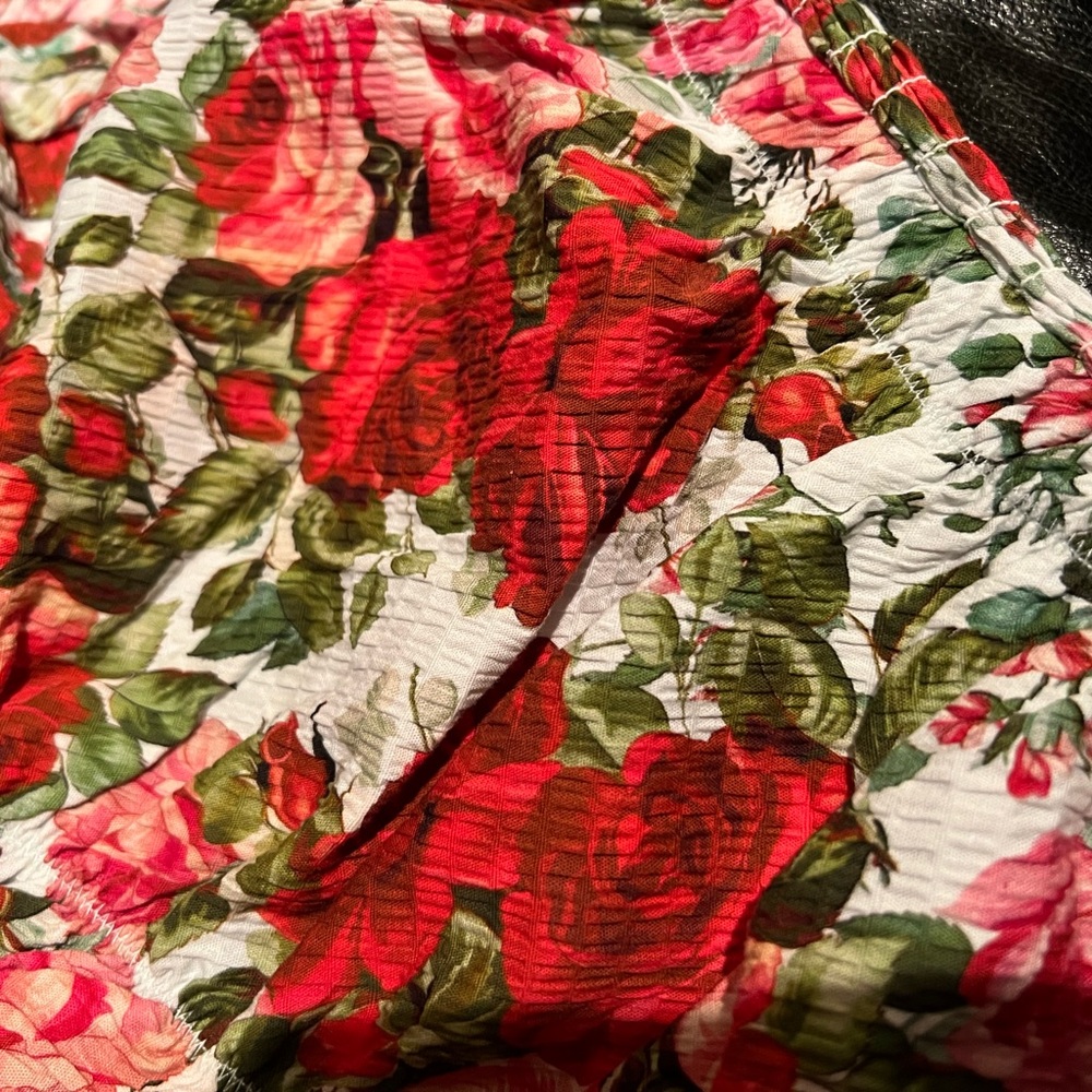 Selkie Floral Swim Dress - Red and Green - Picture 5 of 5